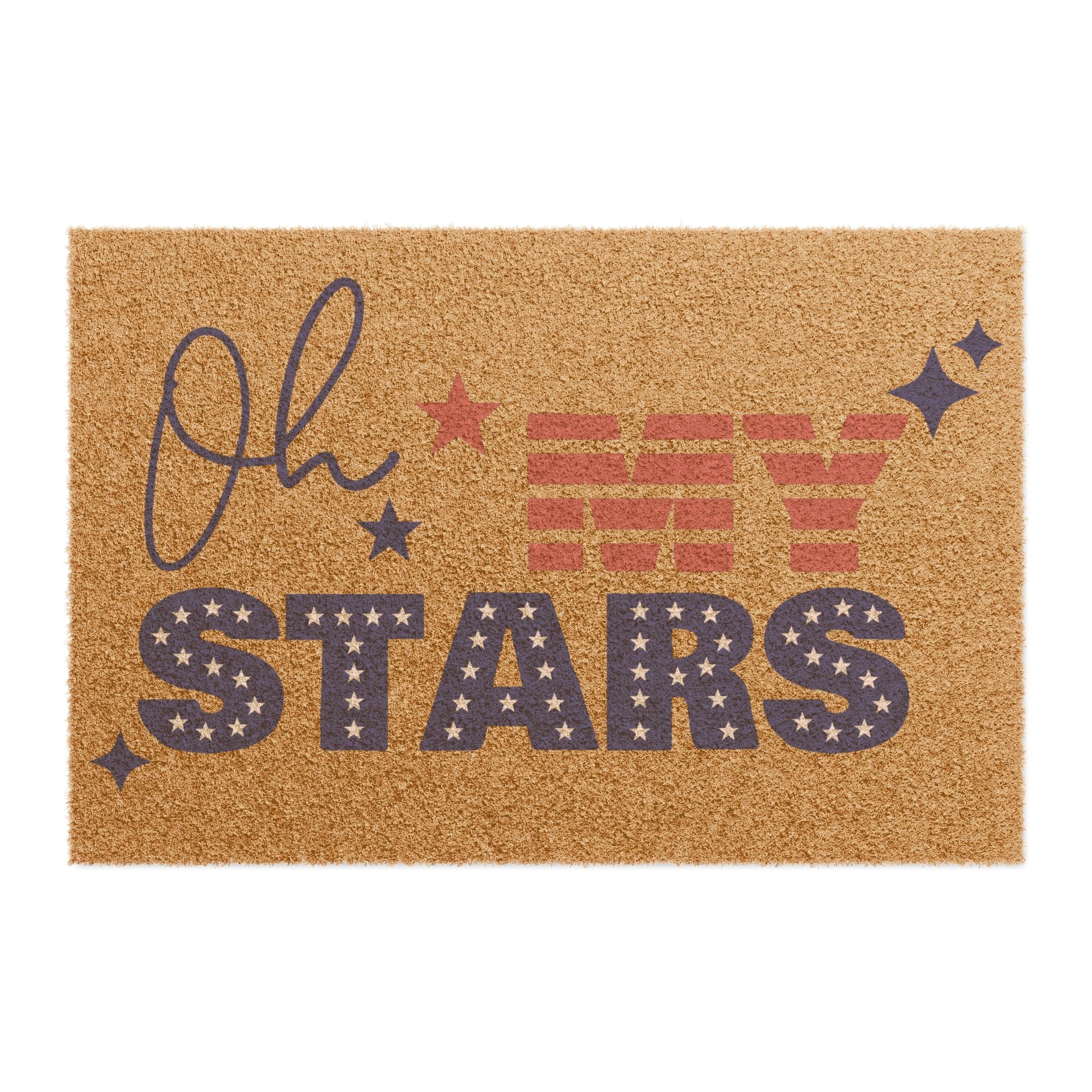 Doormat — "Oh My Stars" Patriotic Welcome Mat