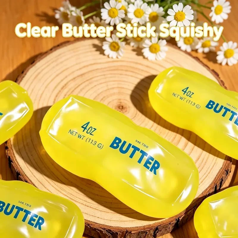 Clear Butter Squishy Squeeze Toy